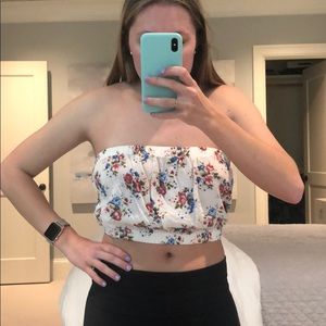 Free People Floral Bandeau / Crop Top